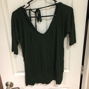 Forever 21 3/4 sleeve v neck top size M